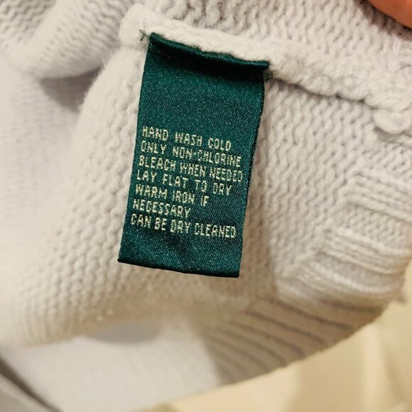 Vintage Lauren Ralph Lauren Hand Knit Lambswool Fair Isle Full Zip Sweater - Picture 11 of 13